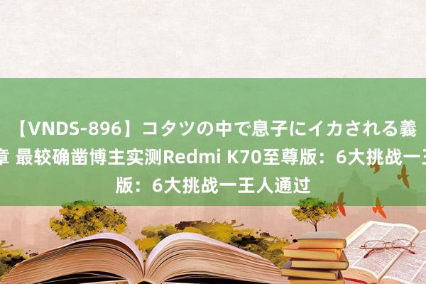 【VNDS-896】コタツの中で息子にイカされる義母 第二章 最较确凿博主实测Redmi K70至尊版：6大挑战一王人通过