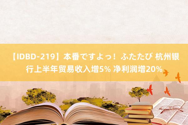 【IDBD-219】本番ですよっ！ふたたび 杭州银行上半年贸易收入增5% 净利润增20%