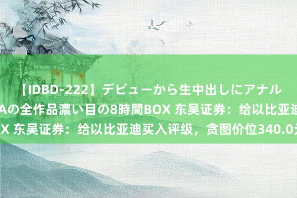 【IDBD-222】デビューから生中出しにアナルまで！最強の芸能人AYAの全作品濃い目の8時間BOX 东吴证券：给以比亚迪买入评级，贪图价位340.0元