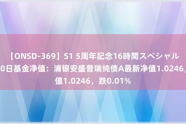 【ONSD-369】S1 5周年記念16時間スペシャル RED 8月20日基金净值：浦银安盛普瑞纯债A最新净值1.0246，跌0.01%