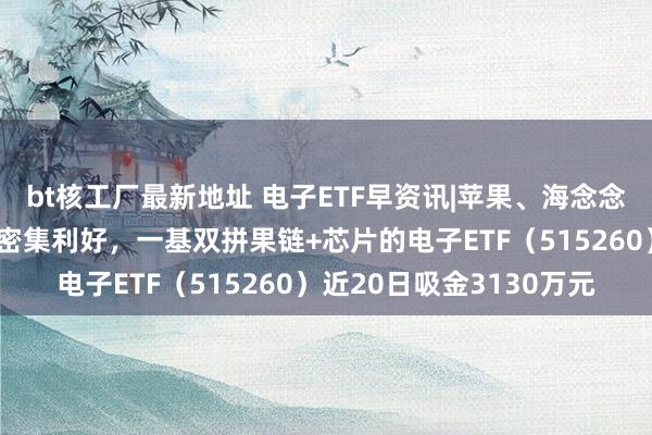 bt核工厂最新地址 电子ETF早资讯|苹果、海念念、悟空…电子板块或迎密集利好，一基双拼果链+芯片的电子ETF（515260）近20日吸金3130万元