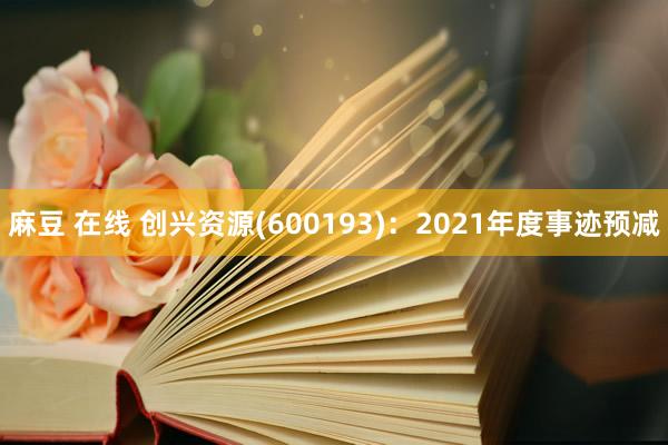 麻豆 在线 创兴资源(600193)：2021年度事迹预减